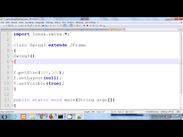 Java swing in Hindi By Pankaj Panjwani #3  | JFrame + Inheritance