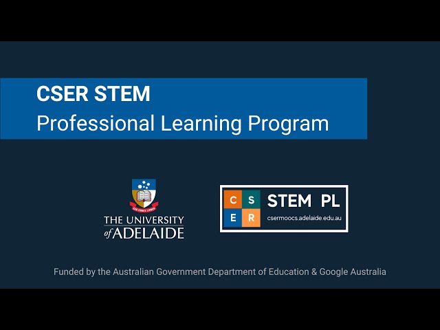 CSER STEM Professional Learning Program Promo
