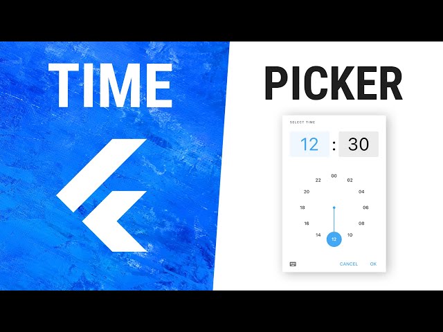 Flutter TimePicker Widget