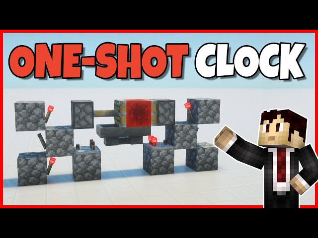 Minecraft One-Shot Redstone Timer Tutorial (X Clock Design) | Java and Bedrock 1.21 Tutorial