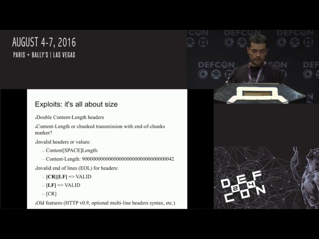 DEF CON 24 - regilero - Hiding Wookiees in HTTP: HTTP smuggling