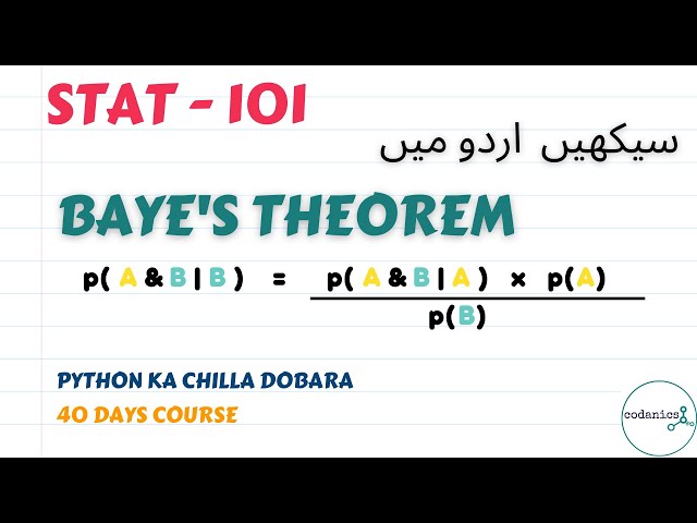 Bayes' Theorem | stat-101
