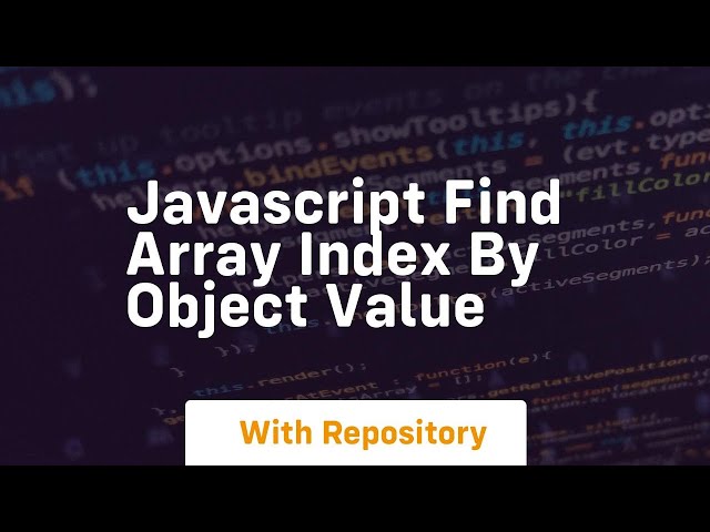 javascript find array index by object value