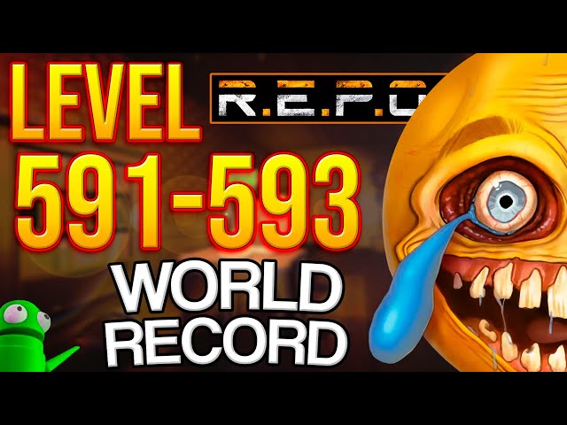 R.E.P.O. Solo World Record Level 591-593 | LOST 1000 HP!💀