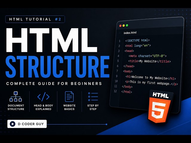 HTML Structure Tutorial for Beginners | Urdu/Hindi