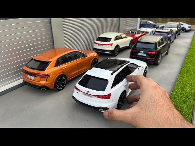 Colección completa de coches Audi a escala 1/18 | Servicio en taller Audi | Coches a escala