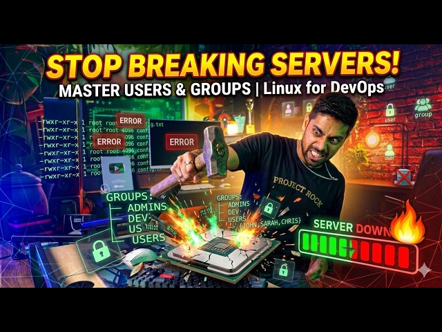 Stop Breaking Servers! Master Users & Groups | Linux for DevOps and Cloud Computing