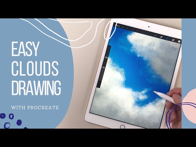 Easy procreate clouds drawing in minutes