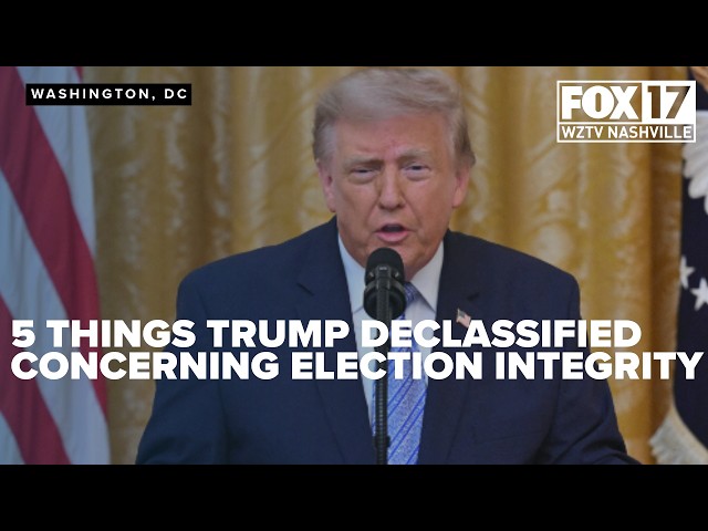 5 Things Trump declassified concerning election integrity