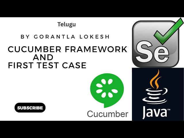 Selenium Java Tutorial 38: Cucumber Framework in Java Selenium TestNG #telugu #cucumber