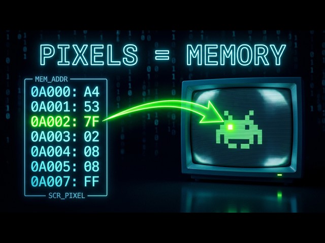 Lecture 7: Memory Is One Line, The Screen Is Not - DOS Game from Scratch (8086 assembly)