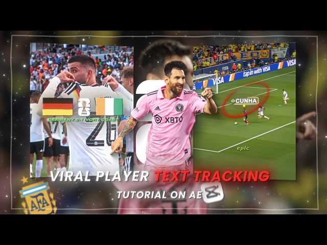 Viral Player Glowing Text Tracking Tutorial on capcut ✨