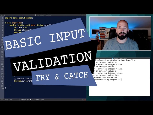 Basic User Input Validation in Java
