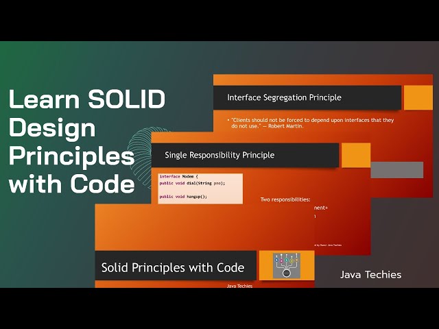 Software Design- Learn SOLID principles with code in 20Minutes
