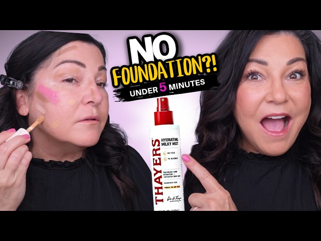 I Tried a 5-Minute Makeup Hack on Mature Skin… NO Foundation?!