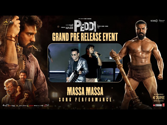 Massa Massa Song Live Performance | Peddi Grand Pre Release Event @ Vijayawada | A R Rahman