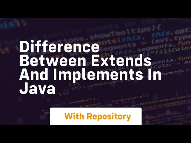 difference between extends and implements in java