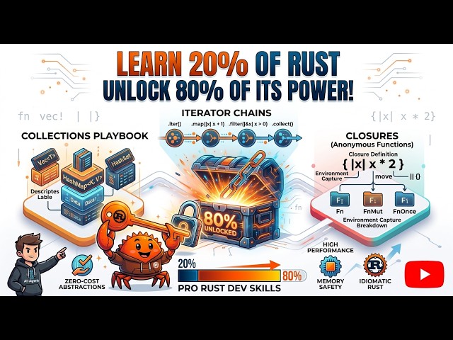 Master the 20% of Rust That Unlocks 80% of Its Power.🦀Part3 :(Collections, iterator chains, closure