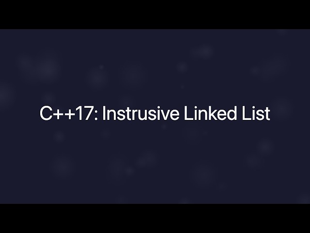 Intrusive Linked List