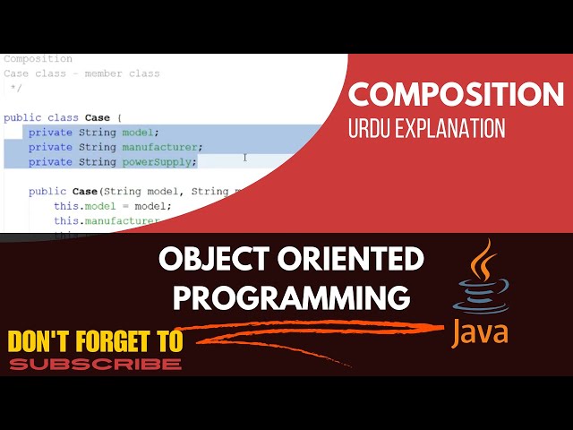Composition in JAVA || Code & URDU Explanation