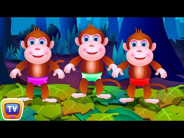 Five Little Monkeys Jumping On The Bed | Part 1 - The Naughty Monkeys | ChuChu TV Kids Songs