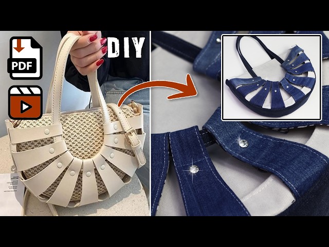 🔥DIY: The Most Hyped Cage Bag 2026 👖Upcycled Jeans Idea 📥Ready Pattern