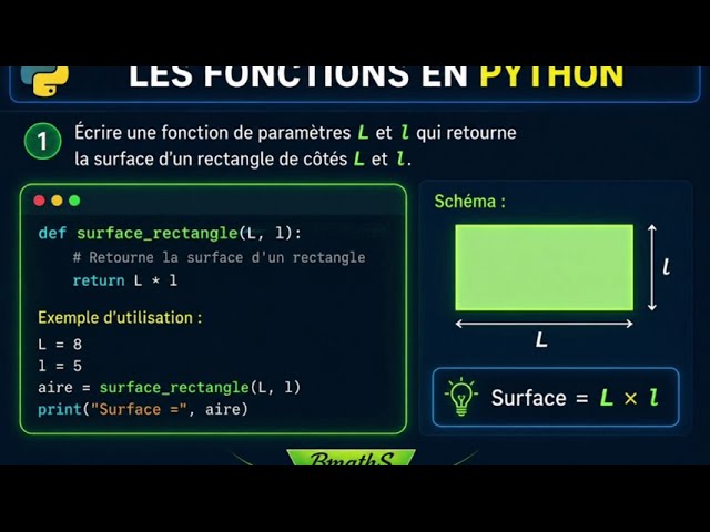 LES FONCTIONS EN PYTHON !