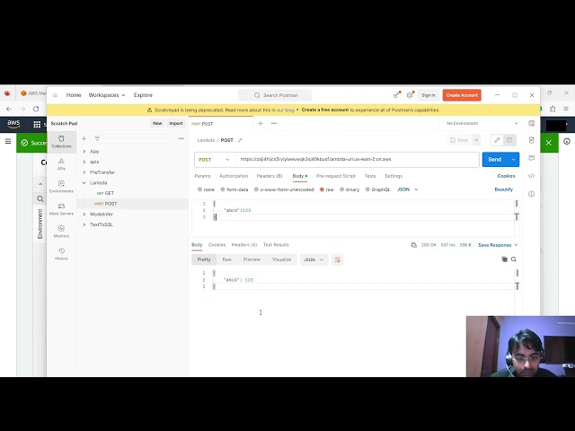 AWS Lambda POST API