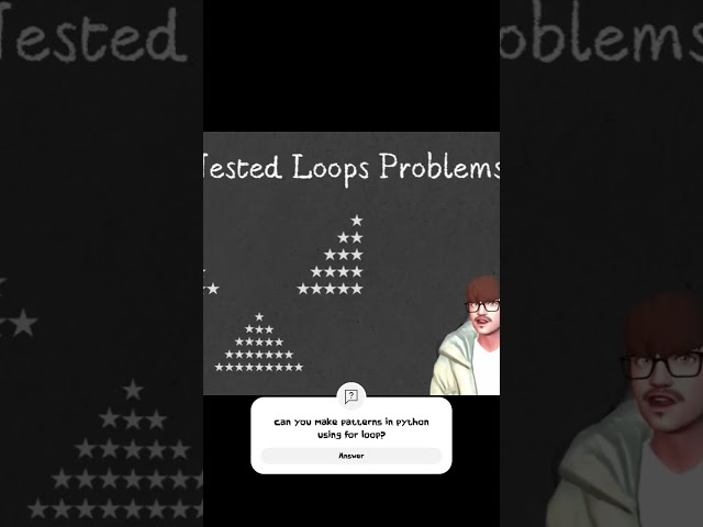 Nested loop patterns #memes #funny #javascript #python #comedy