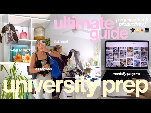GRWM FOR BACK TO UNI🎓 Ultimate Preparation Guide, Packing Essentials & Organisation Tips