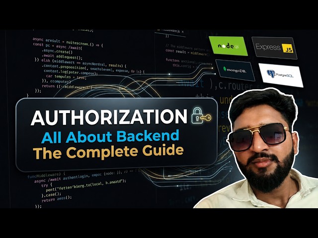 Authorization in Backend Explained | JWT & Role Based Authorization | Node.js Express | #nodejs #js