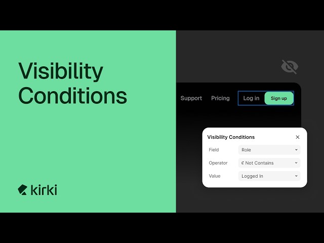 Control What Visitors See on Your Site: Visibility Conditions in Action