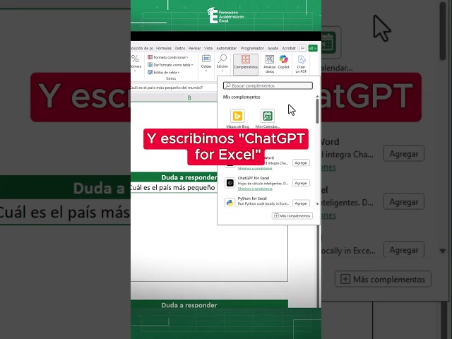 Use artificial intelligence in Excel in less than 1 minute. 😳✅