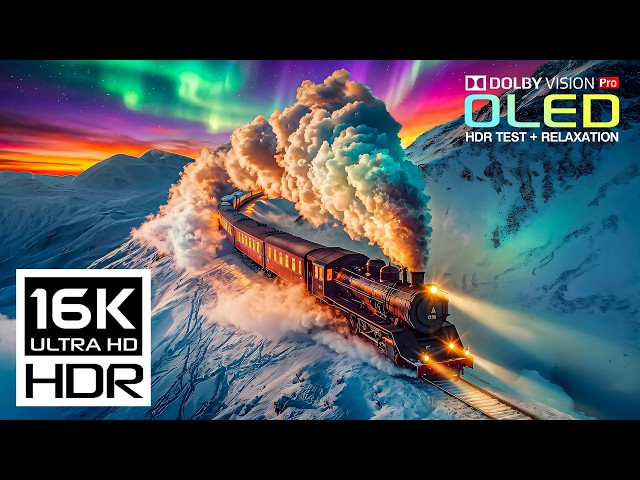BEST 16K HDR Dolby Vision 120fps | Nature Animals Scenery (8K/4K Video ULTRA HD TV)