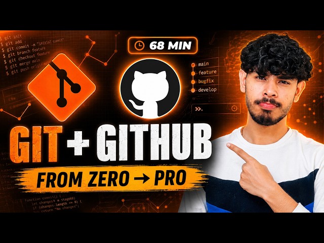 Git & GitHub Complete Course in Hindi 🔥 | From Zero to Pro | 68 Minutes Full Tutorial