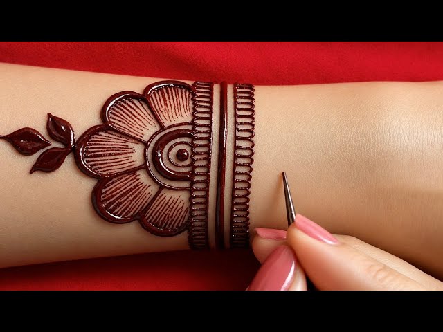 New stylish back hand mehndi design | Easy simple mehndi | Mehndi ka design | mehndi