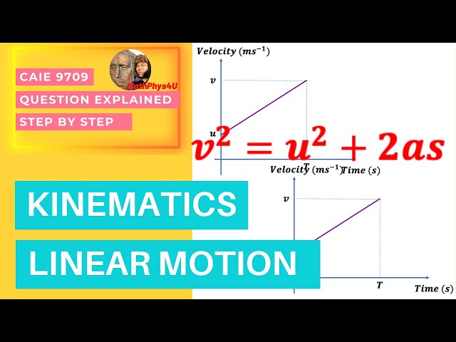 A-LEVEL MATH MECHANICS LINEAR MOTION USING KINEMATIC EQUATIONS | MATH EXPLAINED