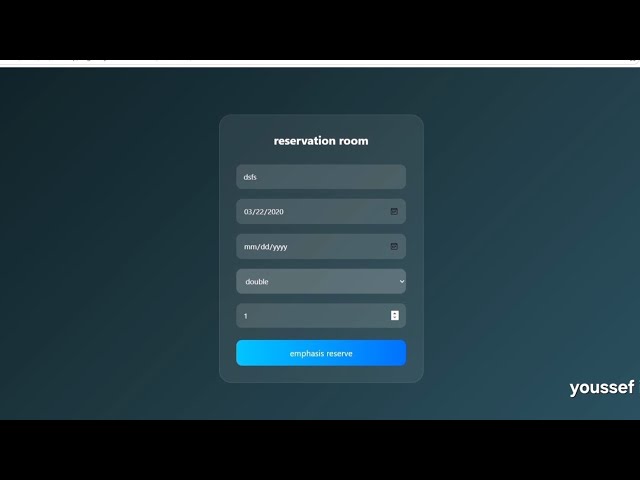 Responsive form by HTML & CSS