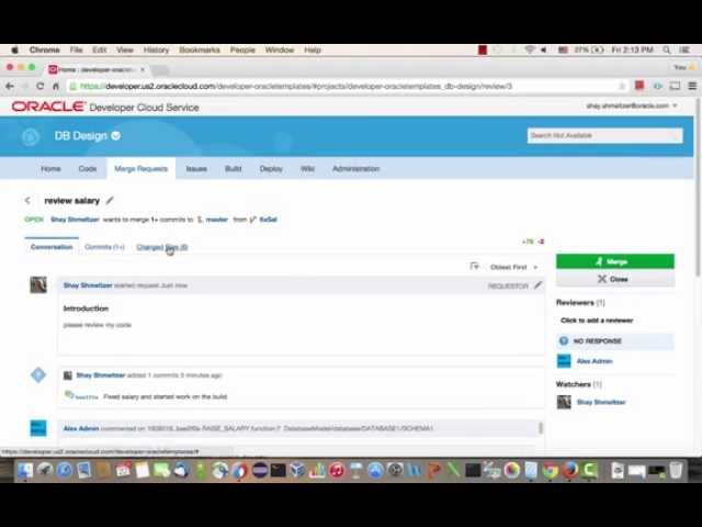 Lifecycle Management for SQL & PLSQL Developers with the Oracle Developer Cloud Service