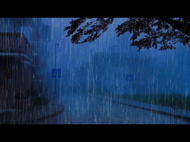 Som de Chuva para Dormir Profundamente - Barulho de Chuva Pesada, Vento e Trovão à Noite #54 ASMR
