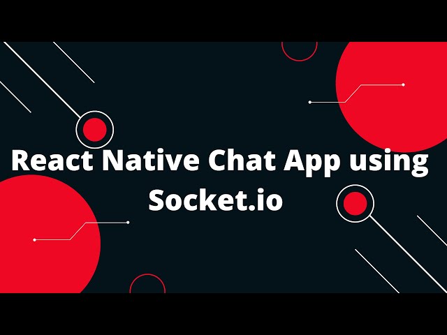 React Native Chat App using Socket.io | React Native Tutorial
