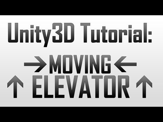 [Unity 4] Creating a moving platform / lift (JavaScript)