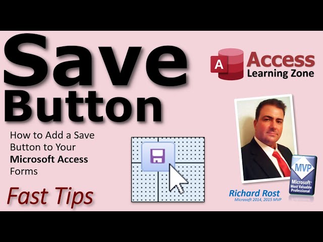 How to Add a Save Button to Your Microsoft Access Forms