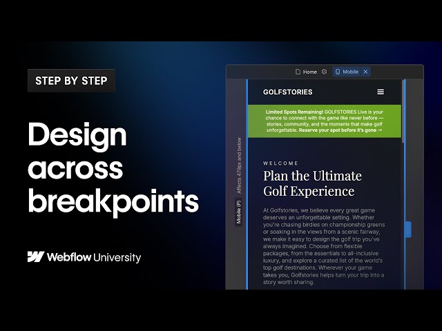 Design across breakpoints