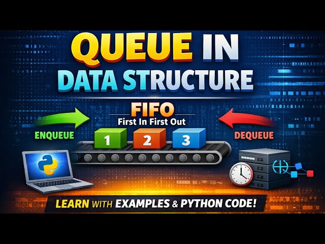 Queue Implementation in Python | Class 12 Computer Science Chapter 4 | Easy Explanation