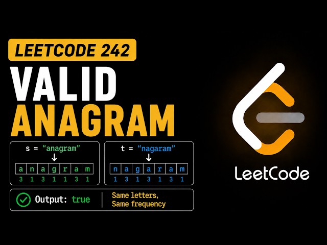 Valid Anagram - LeetCode 242 - Python