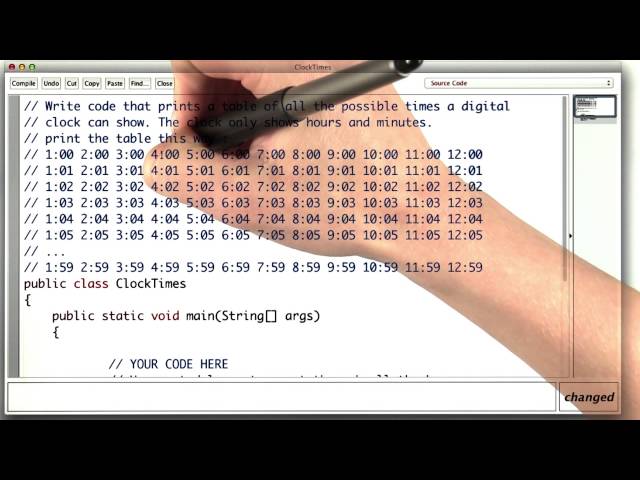 Clock Times - Intro to Java Programming