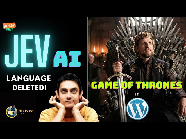 AI Deleted Language! (Jev AI) | WordPress Coup | Weekend Retro Ep 6 | DeployMint | IT News in Hindi