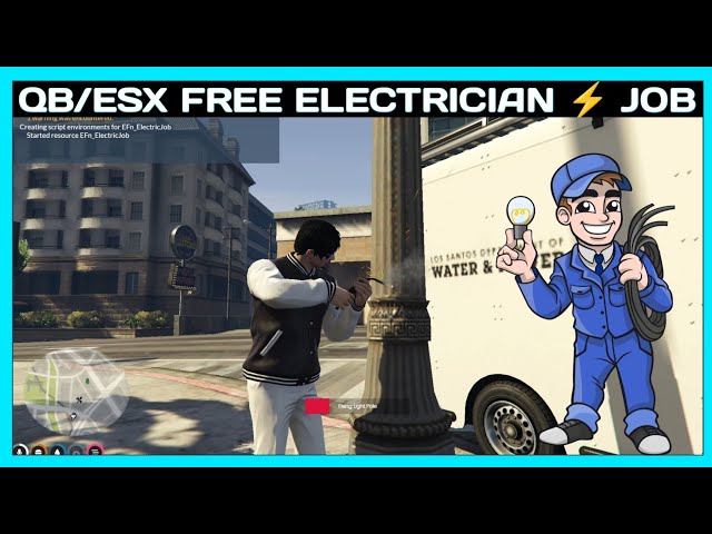QB/ESX ELECTRICAN ⚡ JOB *FREE* | FiveM Roleplay Scripts | FiveM Tutorial 2023 | MJ DEVELOPMENT