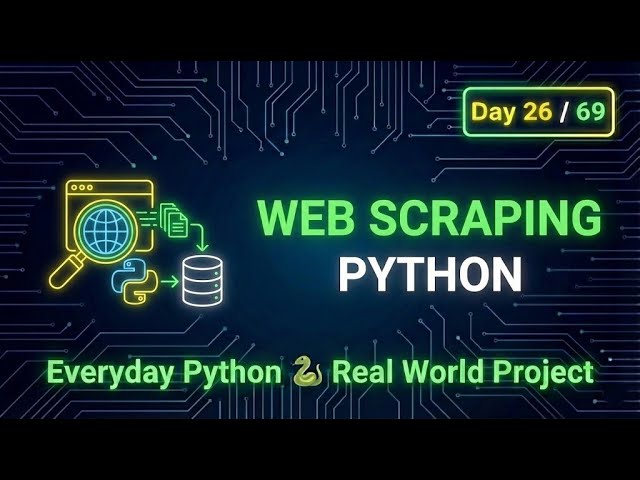 Web Scraping with Python Made Easy | Day 26